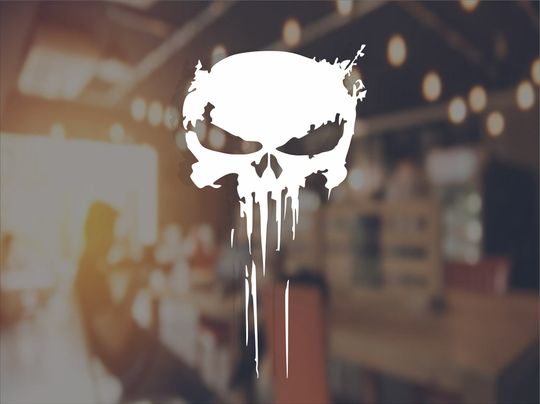 The Punisher Skull Vinyl Decal Sticker