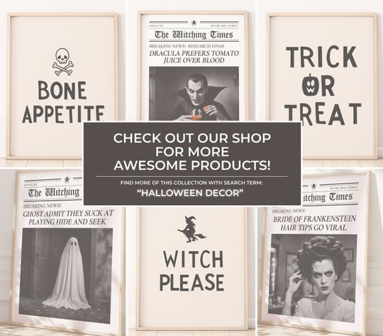 Halloween Wall Art Dorm Decor Minimalist Halloween Poster Quote Halloween Art