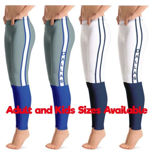 Dallas Cowboys Colored Football Leggings