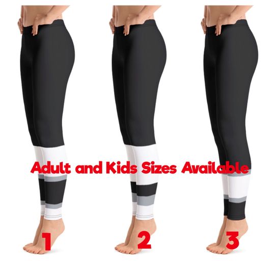 Los Angeles Kings Colored Hockey Team Leggings