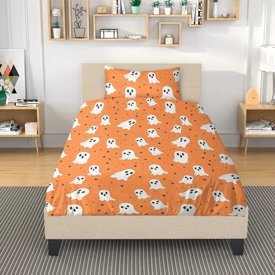Boo Halloween Bedding set, Vintage Halloween Decoration