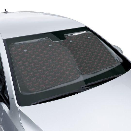 Black and Red Mothman Car Sun Shade by WOTW Printables