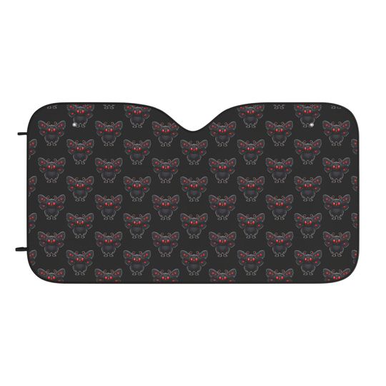 Black and Red Mothman Car Sun Shade by WOTW Printables