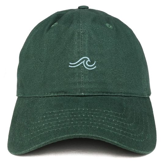 Stitchfy The Wave Embroidered 100% Cotton Adjustable Cap Dad Hat