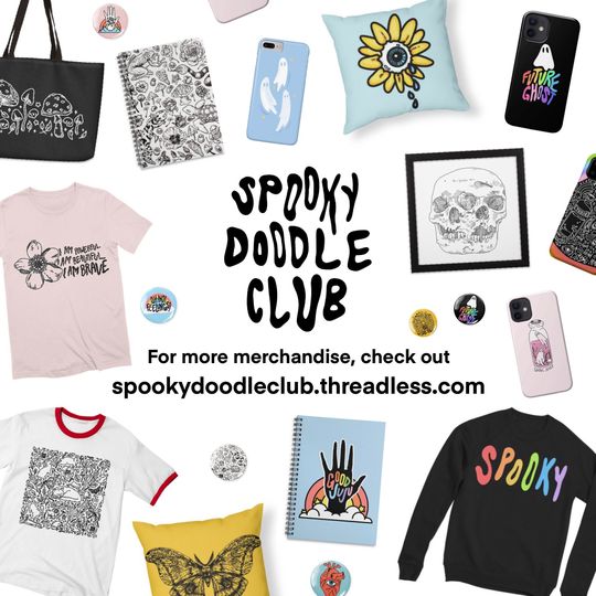 SPOOKY HAT - Spooky Doodle Club Embroidered Dad Hat Baseball Cap