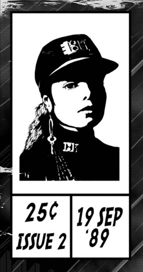 Janet Jackson Print Poster - Rhythm Nation Comic Cover Art Poster