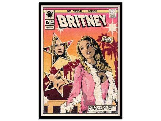 Britney Spears - Lucky Vintage Comic Cover poster