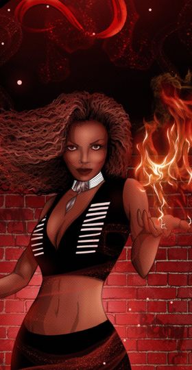 Janet Jackson Poster- Janet. Comic Poster