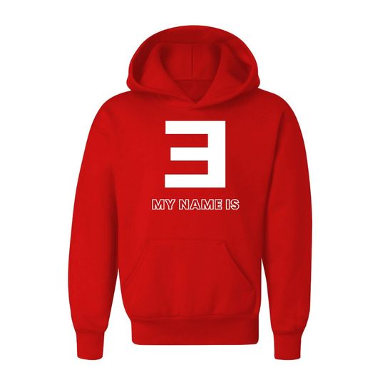 Eminem Logo My Name Is Youth Hoodie Pullover