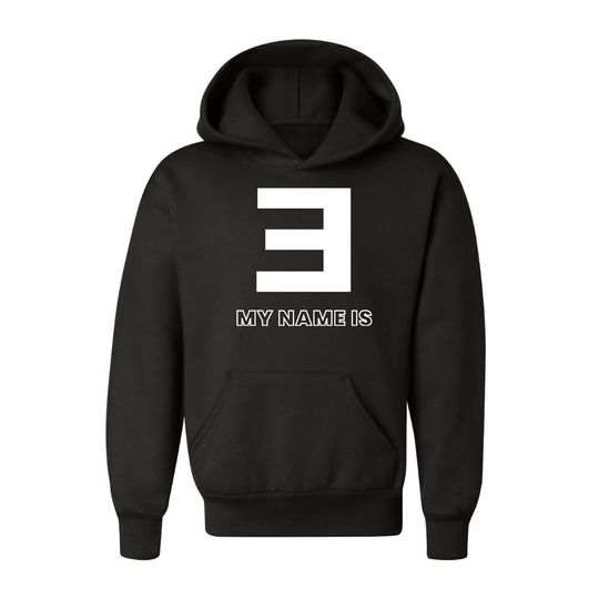 Eminem Logo My Name Is Youth Hoodie Pullover