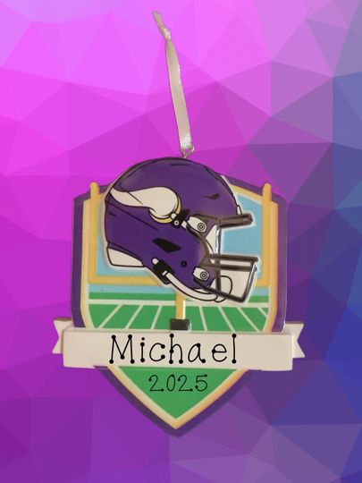 Minnesota Vikings Personalized Acrylic Ornament