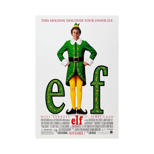 Elf Movie Poster Quality Glossy
