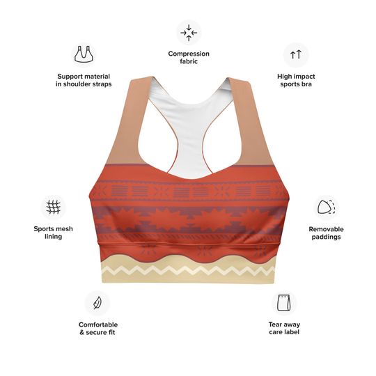 Pacific Princess Longline sports bra