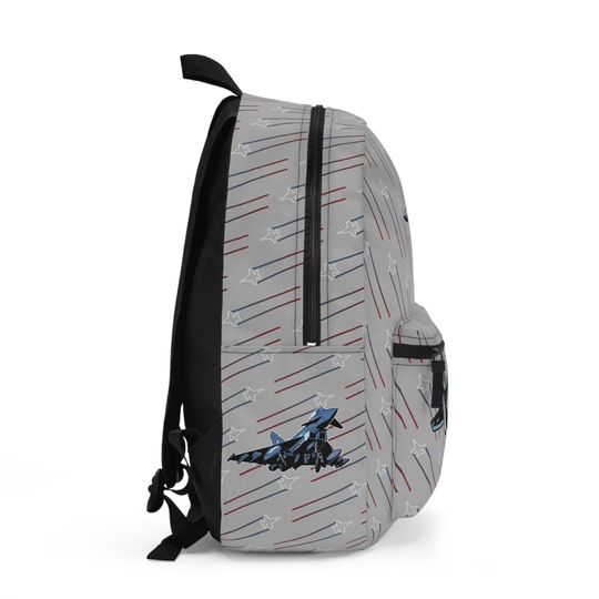 Fighter Jet Pattern Backpack