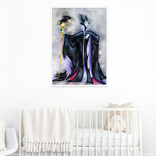 Maleficent print Disney Villains print Sleeping Beauty Poster