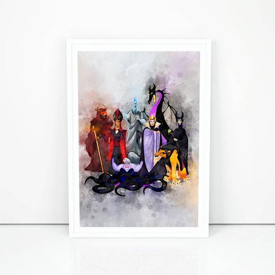 Disney Villains Poster Disney villains Poster