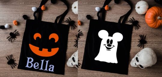 Personalized Halloween Bag | Trick or treat bag | Kids Halloween Tote | Personalized Trick or treat Bag |  Halloween Totes  | Halloween Bag