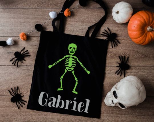 Personalized Halloween Bag | Trick or treat bag | Kids Halloween Tote | Personalized Trick or treat Bag |  Halloween Totes  | Halloween Bag