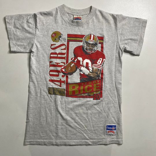1991 Jerry Rice 49ers Stats T-shirt
