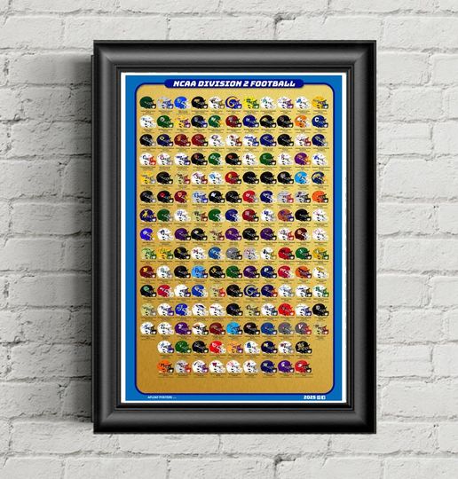 College Football Vertical Poster Wall Art