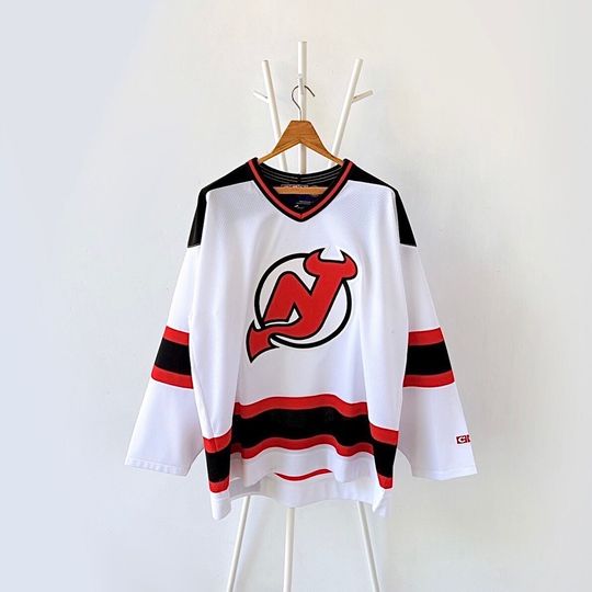 90s New Jersey Devils NHL Jersey/ L