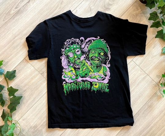 Marijuana Zombie Cheech & Chong Graphic T-shirt