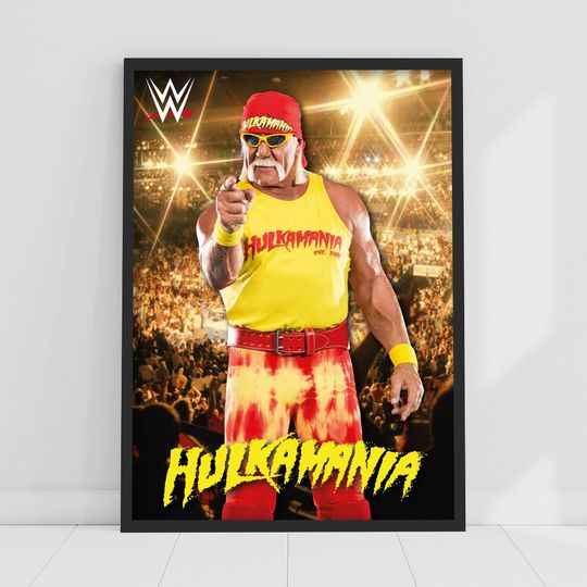 Wrestling Entertainment Print - Hulk Hogan Crowd Poster Wrestling Wall Art