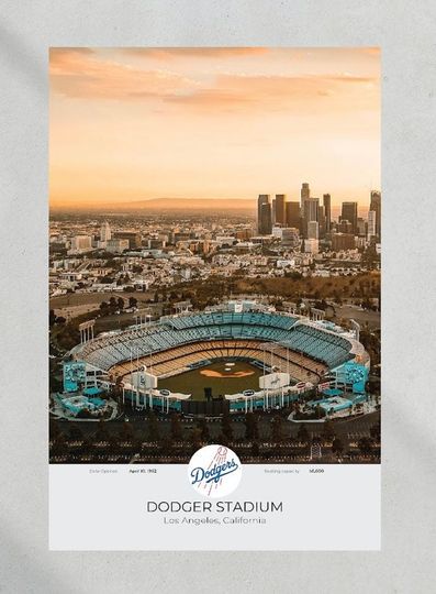 Los Angeles Dodgers Dodger Stadium Framed Print