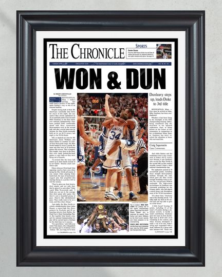 2001 Duke Blue Devils NCAA College Basketball National Champions