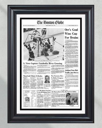 1970 Boston Bruins Stanley Cup Champion  (NO Framed) Poster