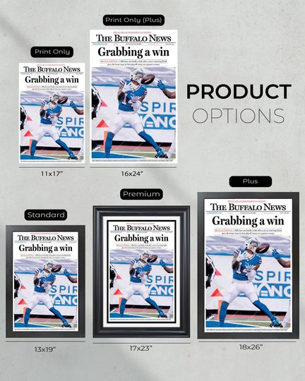 2021 Buffalo Bills Historic Playoff Victory "Grabbing a win" (NO Framed) Poster