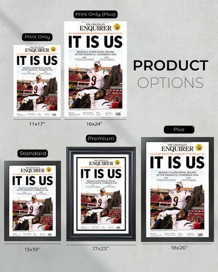 2022 Cincinnati Bengals It Is Us AFC Championship Game  (NO Framed) Poster