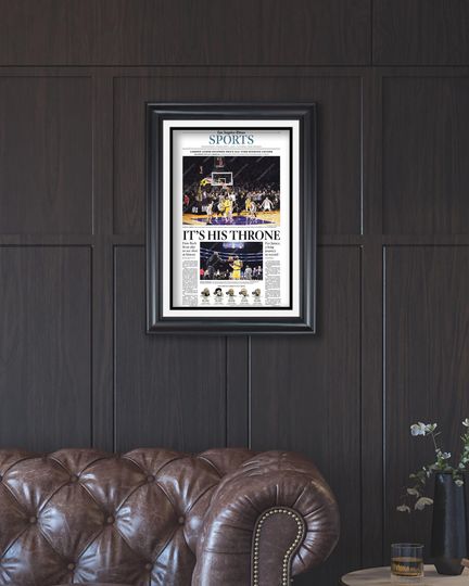 2023 Lebron James Breaks NBA All Time Scoring Record (NO FRAMED) Poster