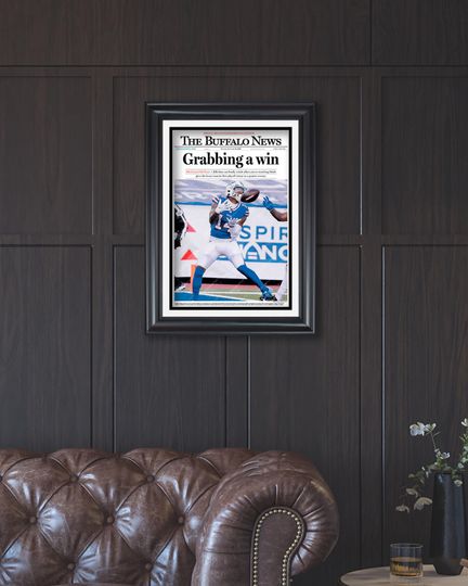 2021 Buffalo Bills Historic Playoff Victory "Grabbing a win" (NO Framed) Poster