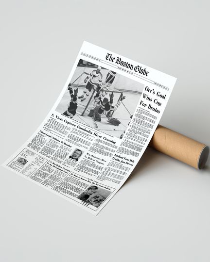 1970 Boston Bruins Stanley Cup Champion  (NO Framed) Poster