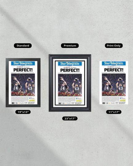 2011 Rose Bowl TCU Defeats Wisconsin 'PERFECT!' (NO FRAMED) Poster