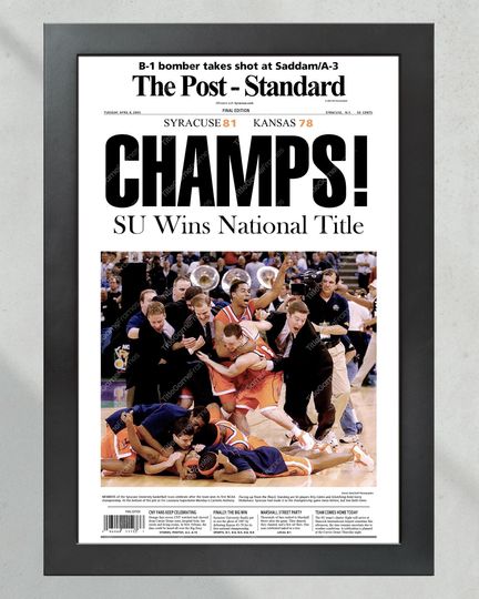 2003 Syracuse Orangemen NCAA College Basketball Champions