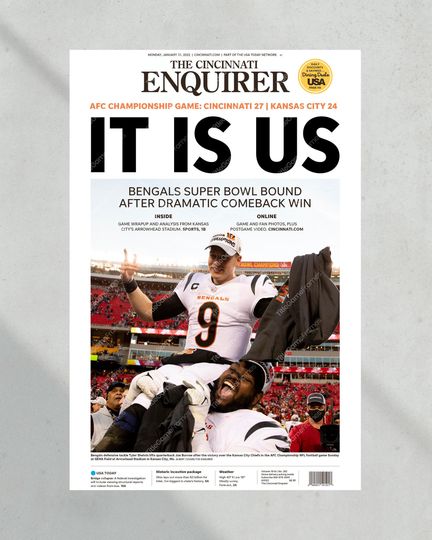 2022 Cincinnati Bengals It Is Us AFC Championship Game  (NO Framed) Poster