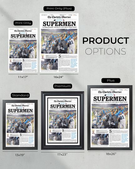 2016 Carolina Panthers 'SUPERMEN' NFC Championship - Super Bowl Journey