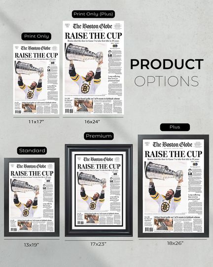 2011 Boston Bruins Stanley Cup Boston Globe (NO FRAMED) Poster