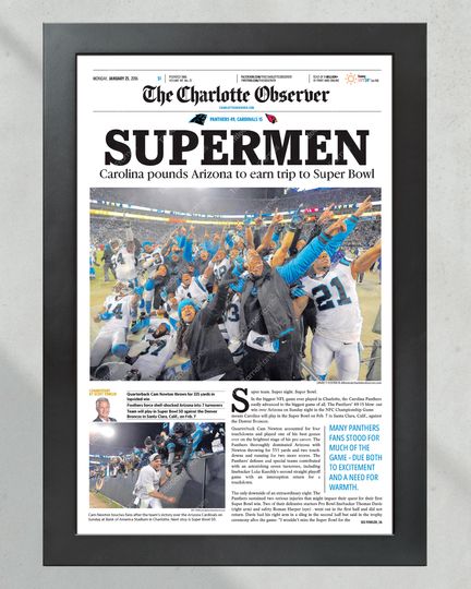 2016 Carolina Panthers 'SUPERMEN' NFC Championship - Super Bowl Journey