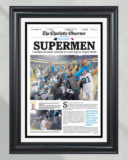2016 Carolina Panthers 'SUPERMEN' NFC Championship - Super Bowl Journey