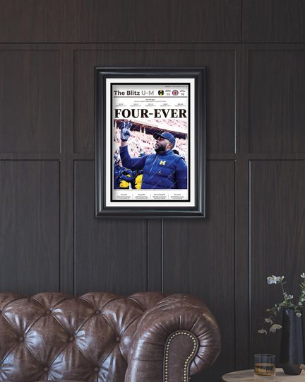 2024 Michigan Wolverines Upsets Ohio State FOUR-EVER Newspaper