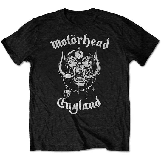 Motorhead England Crossed Swords Classic Rock T Shirt -  Band Merch