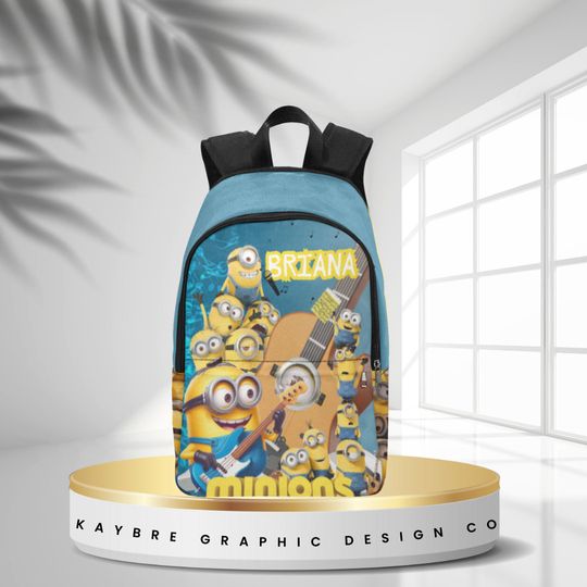 Minion Personalized Backpack for Kids - Custom Name Travel Backpack