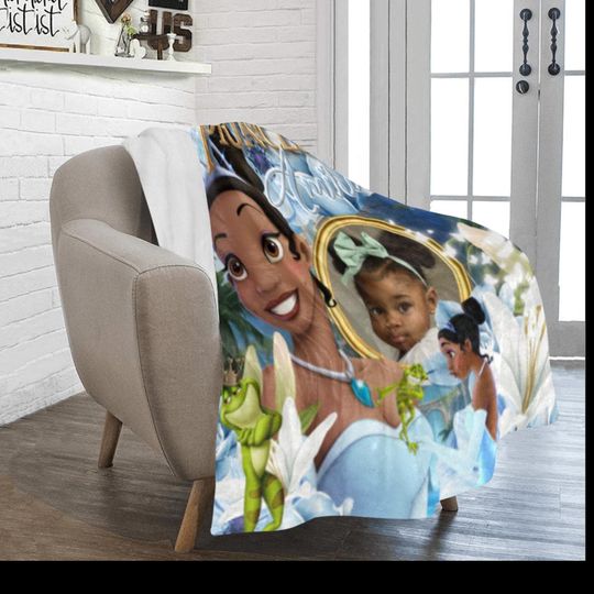 Princess Tiana and the Frog Frame Personalized Backpack, Custom Name Backpack, Backpack for Kids 14in