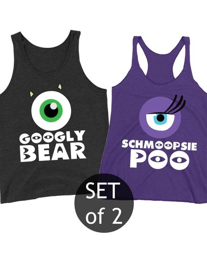 Monsters Inc Shirt, Schmoopsie Poo Shirt, Googly Bear Shirt, Disney Couple Shirts, Matching Shirts, Disney Cruise tshirts, Valentine Gift