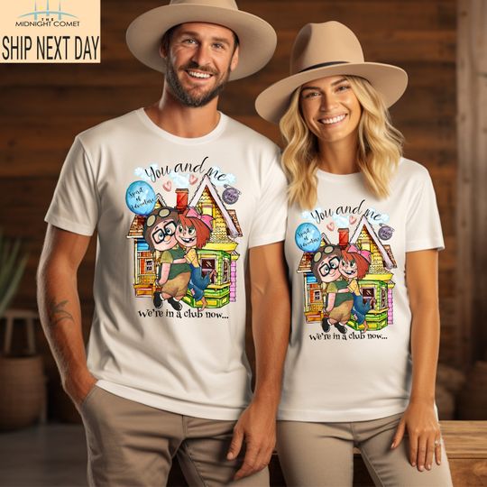 His Carl Her Ellie Shirts, Carl And Ellie Shirts, Up Couple Tshirt, Disney Couple Gift Shirt, Disney Honeymoon Tee, His and Hers, Mr and Mrs