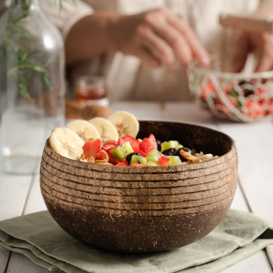 Natural Coconut Bowls & Spoons