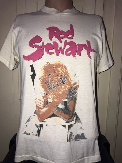 Vintage 89 Rod Stewart Out Of Order Shirt